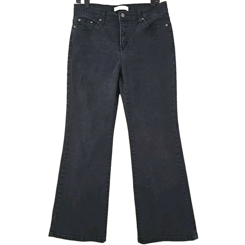 Levi's 512 ~Woman Size 14M~ Black Denim Perfectly Slimming Bootcut Jeans.